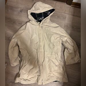 Eddie Bauer Beige Hooded Jacket